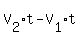 V%5B2%5D%2At+-+V%5B1%5D%2At
