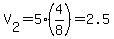 V%5B2%5D=5%284%2F8%29=2.5