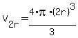 V%5B2r%5D+=+4%2F3%2Api%2A%282r%29%5E3