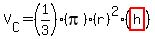 V%5BC%5D=%281%2F3%29%28pi%29%28r%29%5E2%28highlight%28h%29%29
