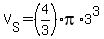 V%5BS%5D=%284%2F3%29%2Api%2A3%5E3