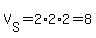 V%5BS%5D=2%2A2%2A2=8