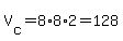 V%5Bc%5D=8%2A8%2A2=128