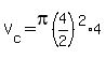 V%5Bc%5D=pi%284%2F2%29%5E2%2A4