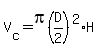 V%5Bc%5D=pi%28D%2F2%29%5E2%2AH