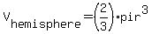 V%5Bhemisphere%5D+=+%282%2F3%29pir%5E3