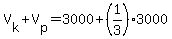 V%5Bk%5D%2BV%5Bp%5D=3000%2B%281%2F3%293000