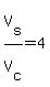 V%5Bs%5D%2FV%5Bc%5D=4