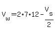 V%5Bw%5D=2%2A7%2A12-V%5Bs%5D%2F2