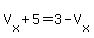 V%5Bx%5D%2B5=3-V%5Bx%5D