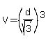 V+=+%28d%2Fsqrt%283%29%29%5E3