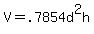 V+=+.7854d%5E2h