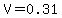 V+=+0.31