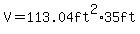 V+=+113.04ft%5E2+%2A35+ft