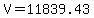 V+=+11839.43