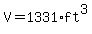 V+=+1331%2A+ft%5E3
