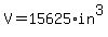 V+=+15625%2A+in%5E3