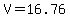 V+=+16.76