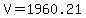 V+=+1960.21