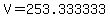 V+=+253.333333