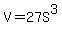 V+=+27S%5E3