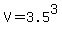 V+=+3.5%5E3