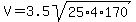 V+=+3.5sqrt%2825%2A4%2A170%29