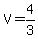 V+=+4%2F3