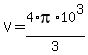V+=+4%2F3%2Api%2A10%5E3