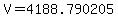 V+=+4188.790205