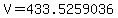 V+=+433.5259036