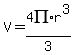 V+=+4PI%2Ar%5E3%2F3