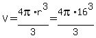 V+=+4pi%2Ar%5E3%2F3+=+4pi%2A16%5E3%2F3
