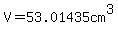 V+=+53.01435cm%5E3