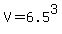 V+=+6.5%5E3