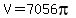 V+=+7056pi