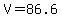 V+=+86.6