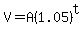 V+=+A%281.05%29%5Et
