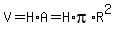 V+=+H%2AA+=+H%2A+pi%2AR%5E2