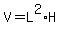 V+=+L%5E2%2AH