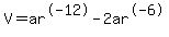 V+=+ar%5E-12+-2ar%5E-6