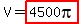 V+=+highlight%284500pi%29