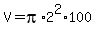 V+=+pi%2A2%5E2%2A100