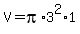 V+=+pi%2A3%5E2%2A1