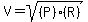 V+=+sqrt%28%28P%29%28R%29%29