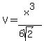 V+=+x%5E3+%2F+%286sqrt%282%29%29