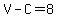 V-C=8