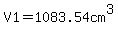 V1=1083.54cm%5E3