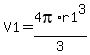 V1=4pi%2Ar1%5E3%2F3