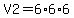 V2=6%2A6%2A6